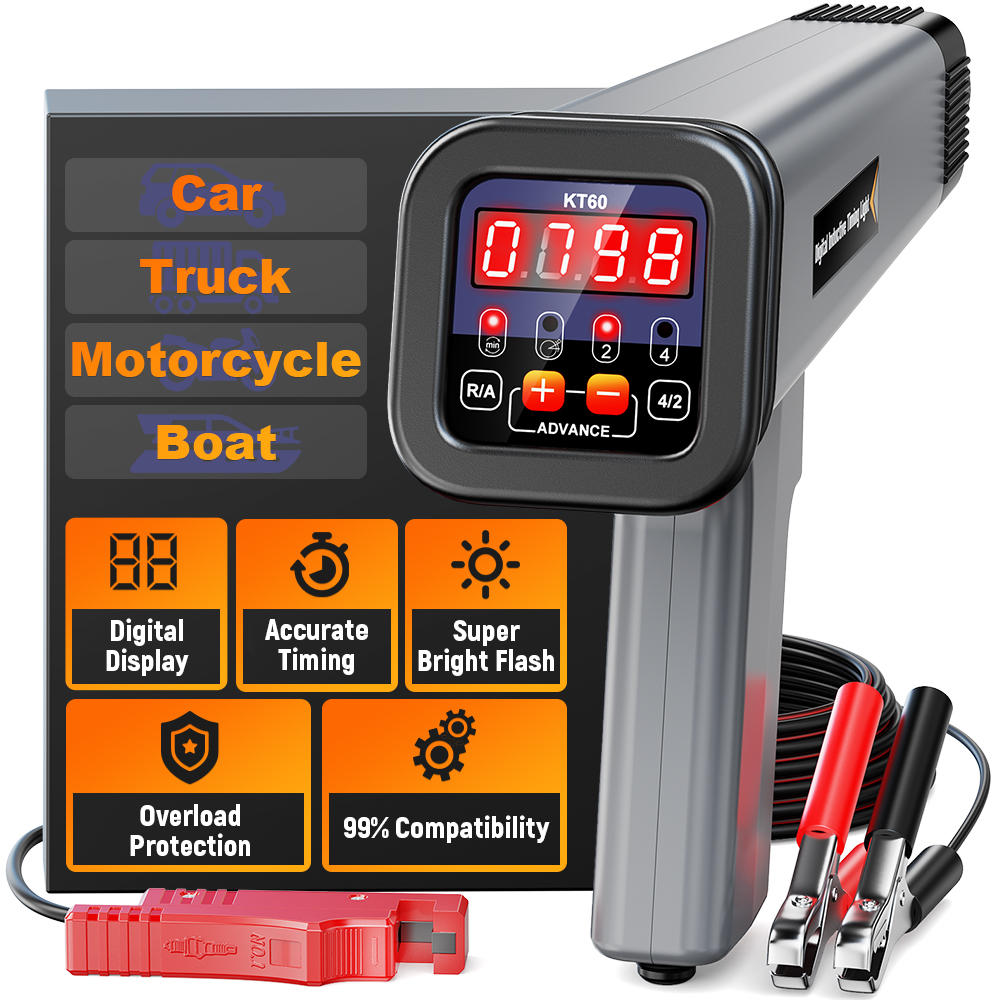Timing Light Gun - KZYEE Lampu Waktu Mesin dengan Tachometer