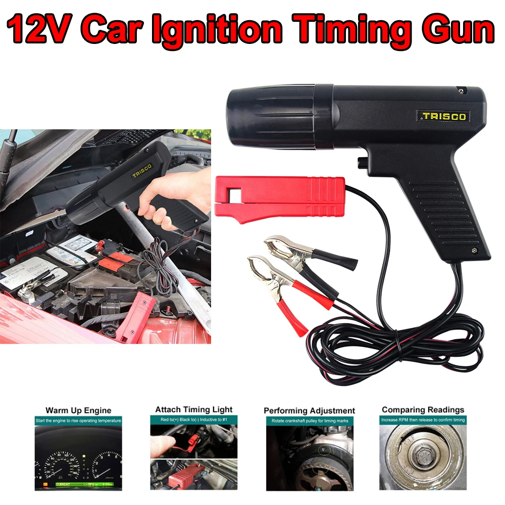 Timing Light Gun - 12V Pistol Waktu Pengapian Mobil Lampu