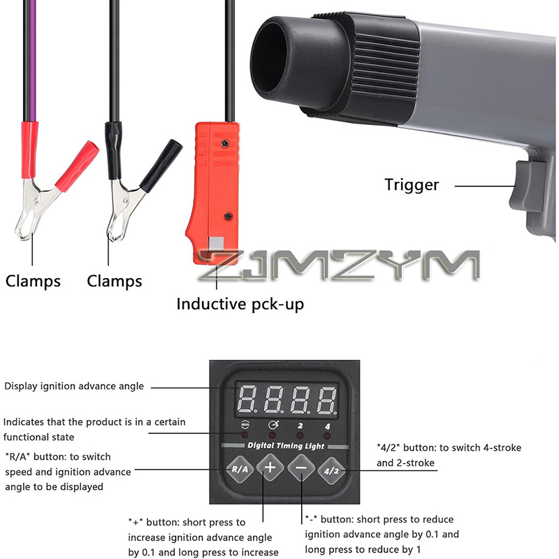 Timing Light Gun - Alat Deteksi Lampu Strobo Mesin Mobil